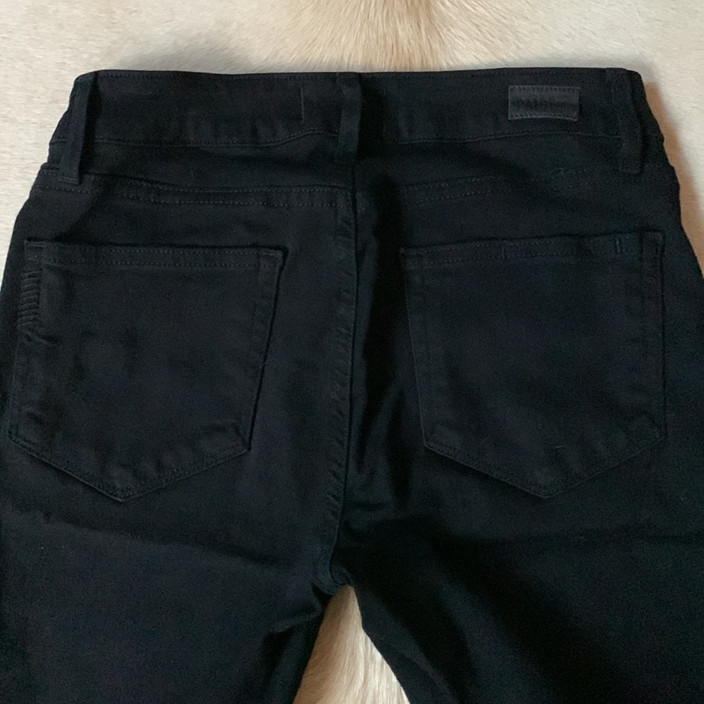 Paige BLACK Stretch “Verdugo Ultra SKINNY” Jeans - Picture 7 of 12